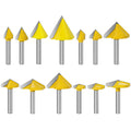 6mm Shank 60 90 120 150 Degrees Woodworking V Grooving Router Bits Milling Cutter for Wood Trimmer Engraving CNC Carpentry Tools
