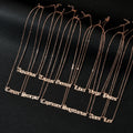 New Fashion ZODIAC Stainless Pendant Necklace .with Gold steel and Rose Gold Color