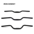 IRONDOENKY U-shaped Curved Aluminum Alloy Handlebar 25.4x600mm for Road Bicycles Black