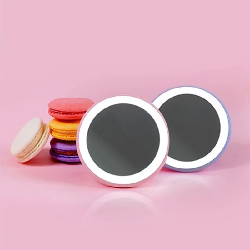 Wholesale Custom logo Small Round Makeup Mirror Luxury Designer Pocket Makeup Mirror