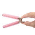 Wholesale Cold Temperature Pink No Heat Plastic Opp Bag Hair Rollers Salon Hairdressing Big Wave Beautiful Hair