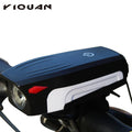 Rainproof Bike Front Light Horn Safety Warning Light USB Charge 5 Modes Switch Bicycle Headlight Bicycle Light