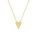 Stainless Steel Jewelry Custom CNC Setting CZ Cubic Zirconia Stone Heart Pendant Necklace for Women Jewellery