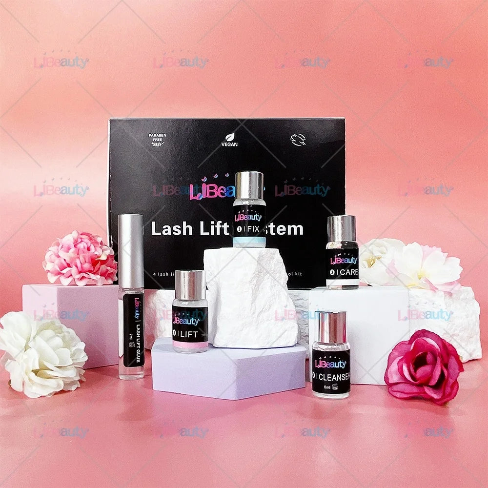 Professional Lash Lifting Kit Easy to Do It Yourself with Strong Sticky Eyelash Lift Glue for Quick Fast Treatment
