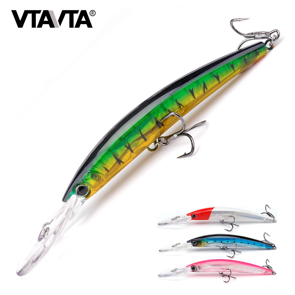 Wholesale Black Bass Rocking Hard Bait Minnow Trolling Lures Big Game Fishing Lures