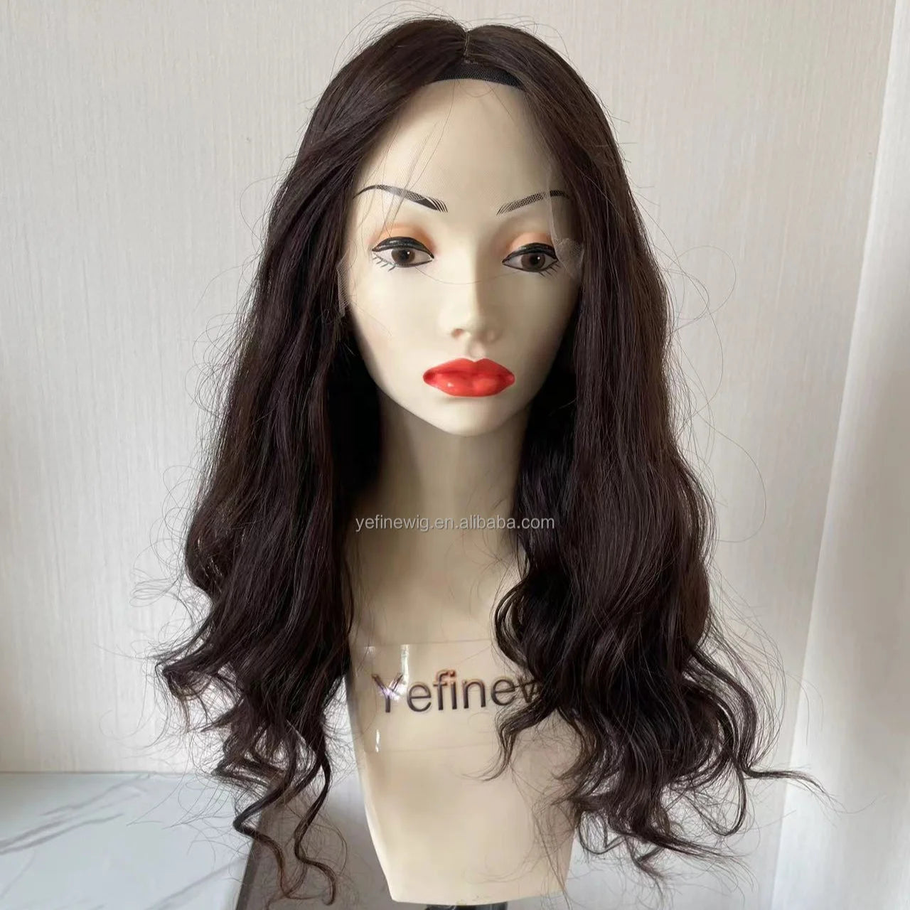 Stock Luxury Brazilian Remy Hair Human Hair Large Wavy HD for Lace Top Transparent Lace Front Body Wave Style Wigs