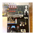 600*400 Metal Garage Pegboard DIY Storage Craft Wall-mounted Organization System Kit for Bathroom/Living Room Wall Organizer