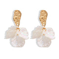 HSJ-68 Wholesale Fashion Artificial Jewelry Earring Women Ear Jewelry Korea Modern Big Flower Earrings for Girls