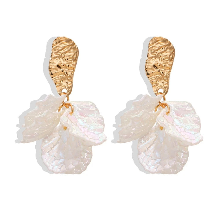 HSJ-68 Wholesale Fashion Artificial Jewelry Earring Women Ear Jewelry Korea Modern Big Flower Earrings for Girls