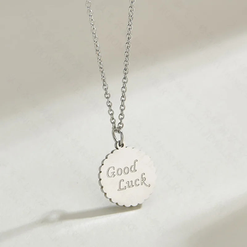 Manufacturers Direct Beer Cover Necklace Female Personality Trend Korean Fashion Pendant GOOD LUCK Clavicle Necklace Women