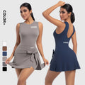 2025 New Style Custom Logo Women One Piece Tennis Dress Sport Dress Breathable Gym Sports Tennis Dress Sportswear