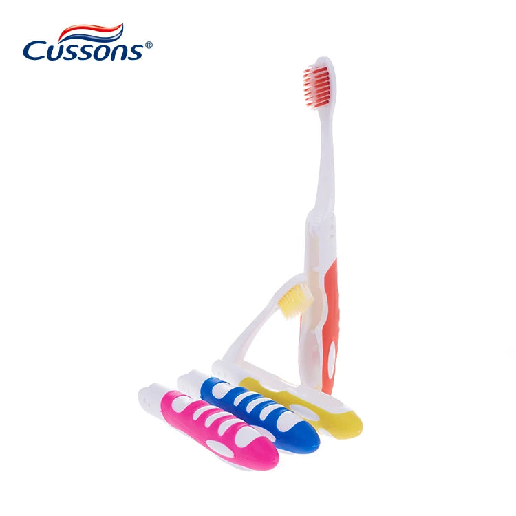 Foldable Travel Toothbrush Portable Compact Toothbrush  Soft Bristles for On-the-Go Oral Care Ideal for Camping Business Trip