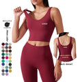 Xsunwing Custom logo Ladies Slim Fit Skinny Soft Stretchy Body Contouring Slim Fit Workout Yoga Gym Crop tank Top Women WDQ2054