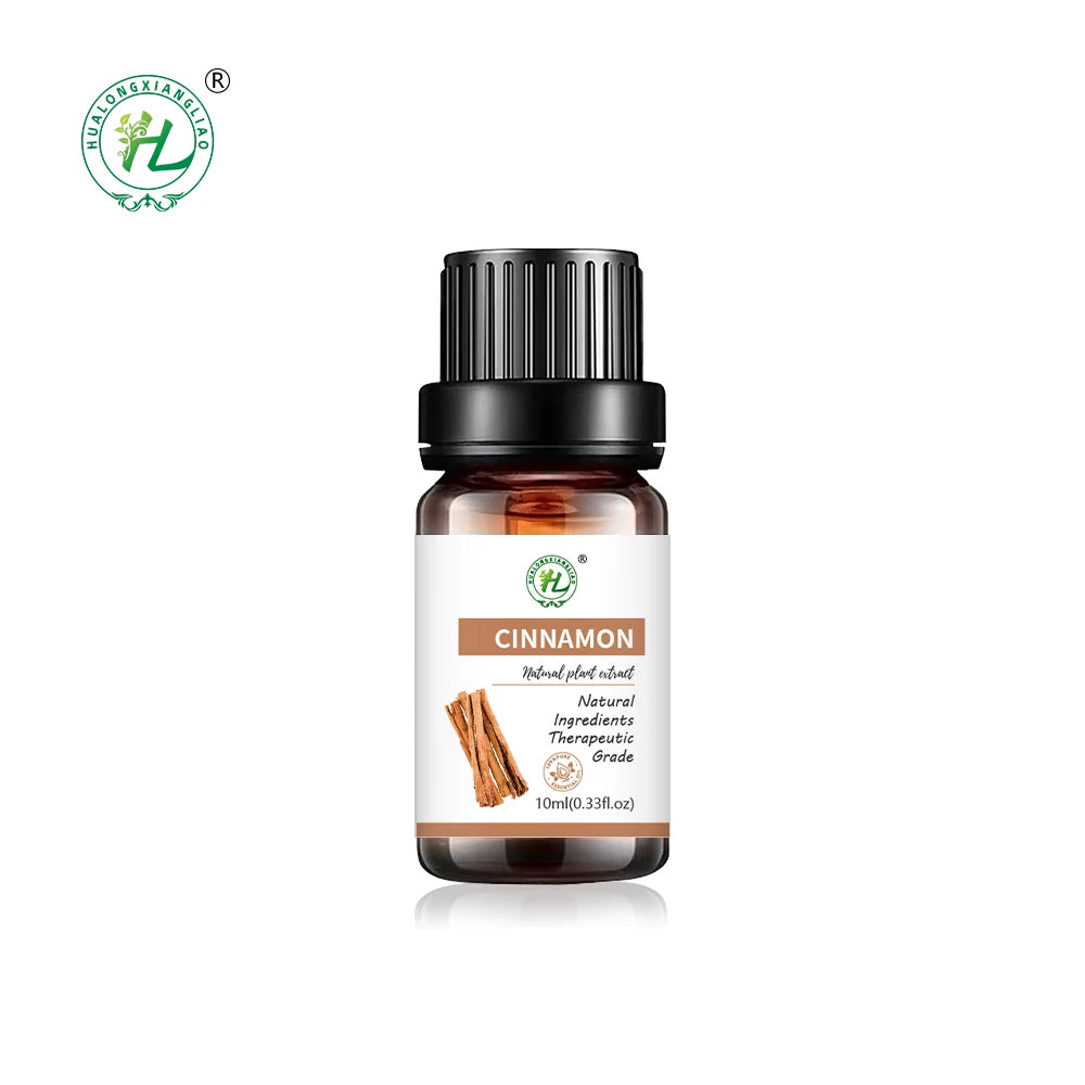 HL- Steam Distillation Essential Oils Factory Ceylon Cinnamon Bark Essential Oil Organic for Body Massage | Therapeutic-Grade