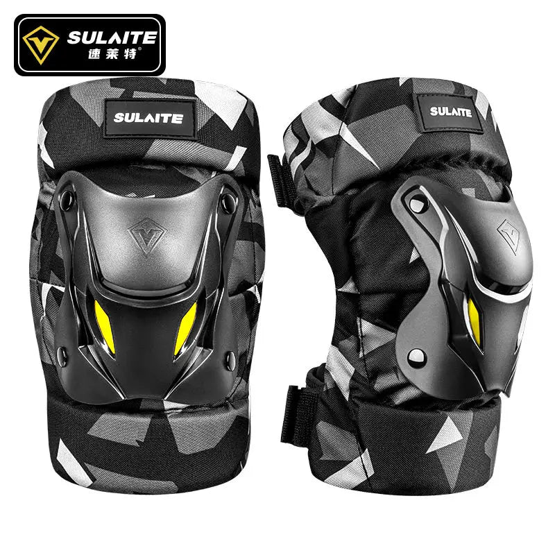 SLKE Motocross Knee Braces Motorcycle Protective Gear Biker Bike Riding Safety Gear Knee Guards Short Elbow Pads