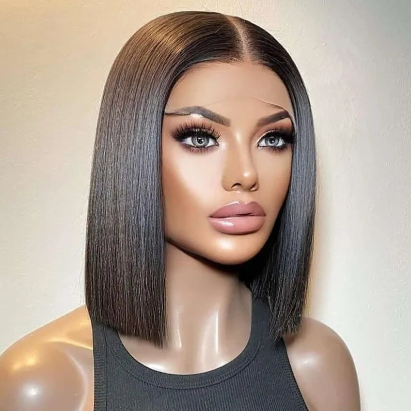13X4 Lace Front Color Bob Wig Human Hair Vietnam Raw Vietnamese Hair Bone Straight Short Bob WigsHuman Hair Wigs