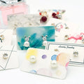 Wholesale 3*5 CM Stock Rainbow Star Pattern Earring Packaging Card Jewelry Earring Stud Display Paper Cardboard