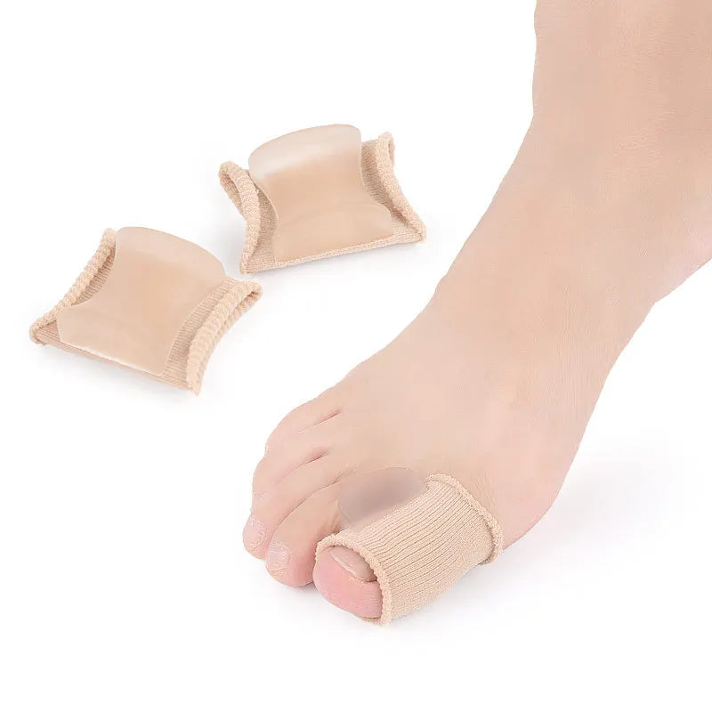 Silipos No-Slip Toe Spacer with Comfortable Stretchy Toe Sleeve for Correcting Overlapping Toes
