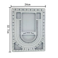 Bead Design in Beading Board and Gray Flock with Lid