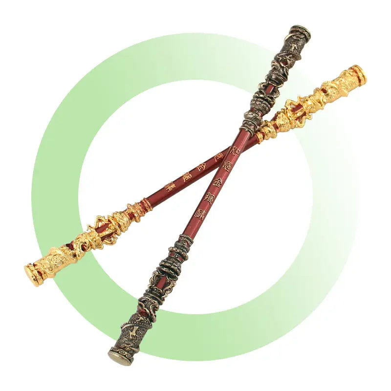 22CM Black Myth Wukong Golden Cudgel Mini Metal Magic Pins Fish tank Decoration Black Myth Wukong Golden-hooped Rod