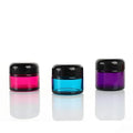 WOGU Custom Printing Logo Gel Glass Jars 20g 30g 50g Amber Green Blue Empty Cosmetic Creams Jar Skincare Cosmetic Packaging