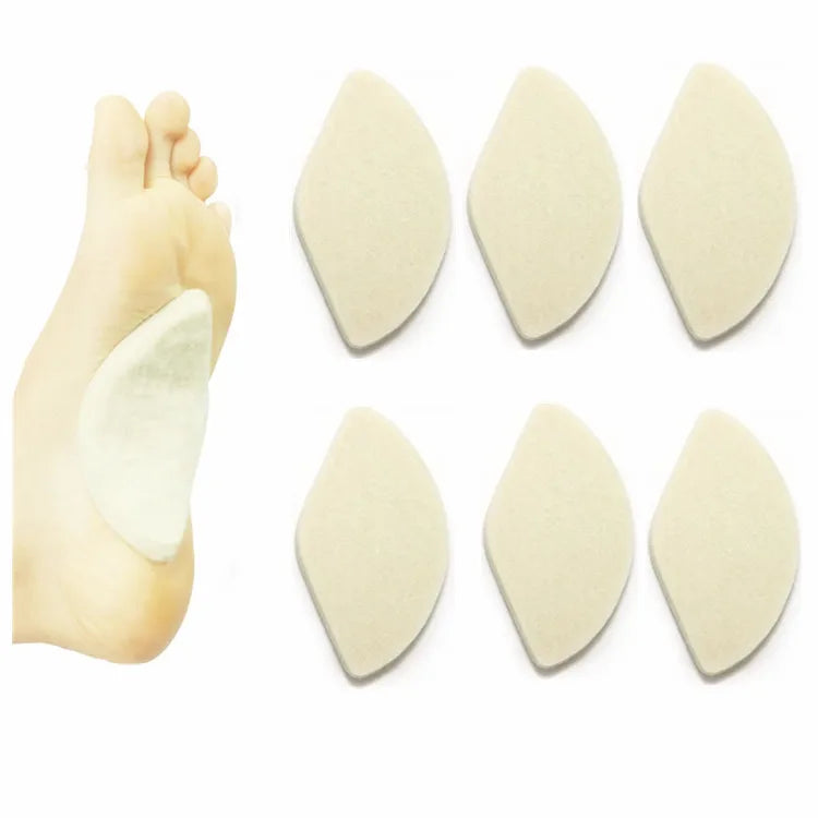 Flat Foot Pad Self Adhesive Felt Foot Arch Support Pad Shoe Inserts for Sandals Flip Flops Boots High Heels Plantar Fasciitis MegaBDM