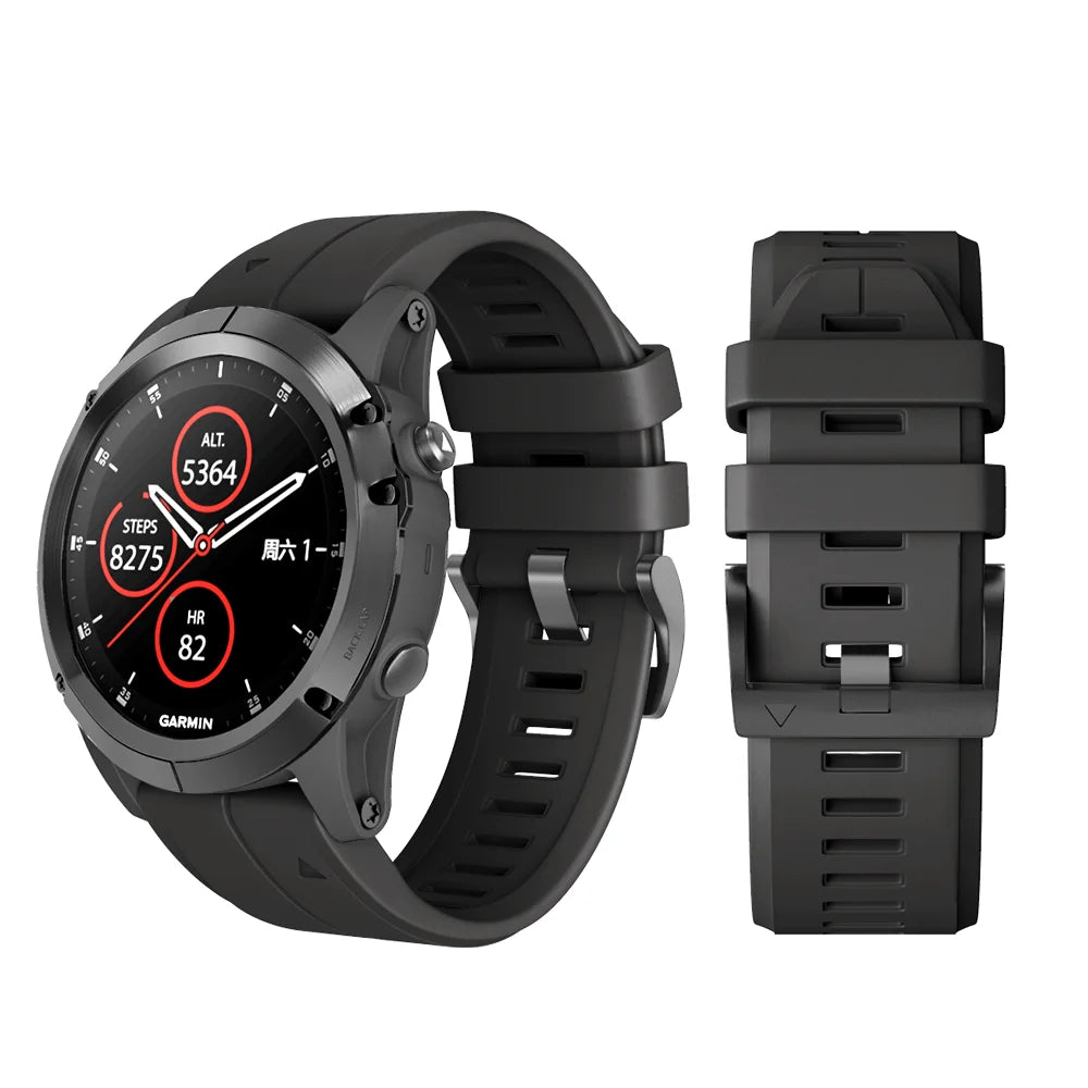 Garmin Fenix 5 5Plus Forerunner935 Approach S60 Smart Watch Straps Soft Silicone Bracelet in Multiple Colors