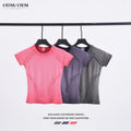 Women Crop Top the Latest Women's T-shirts Printed V Neck T Shirt Classic-fit Short-sleeve White