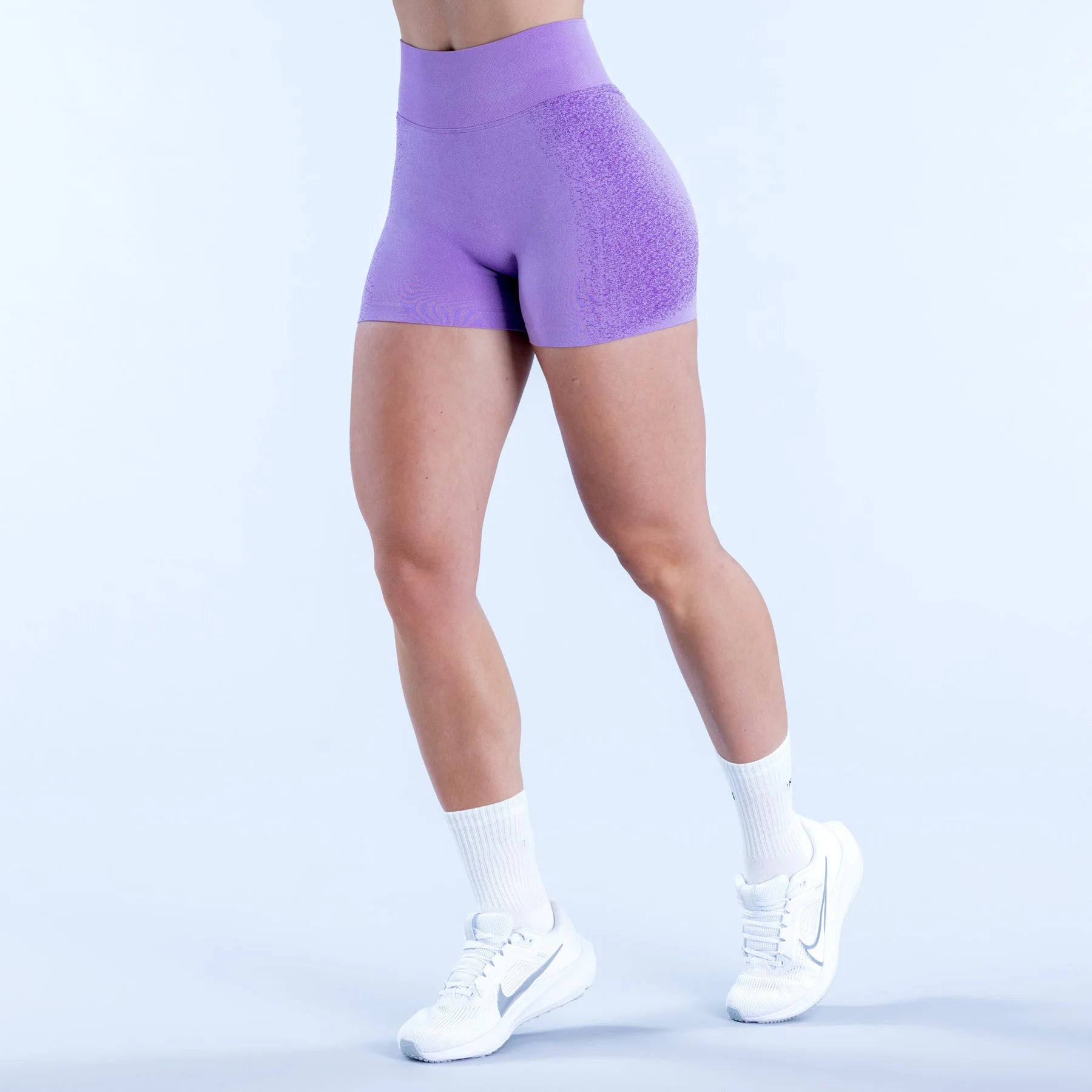 Three-Section Waist Ruched Hip-Lifting High-Waist Seamless Yoga Pants XL Spandex New Hot-Selling Solid XS Yoga Elastic Waist