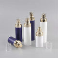 Custom 15ml 30ml 50ml 100ml White Purple Cosmetic Packaging Acrylic Airless Pump Bottle Acrylic Airless Serum Pump Bottle