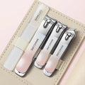 New Pink Manicure Set Stainless Steel Women Professional Nail Clippers Kit Logo Pedicure Care Tools