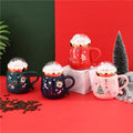 Santa Claus Cute Creative Ceramic Christmas MugsKids Gift Set Christmas Girls Christmas Tumbler