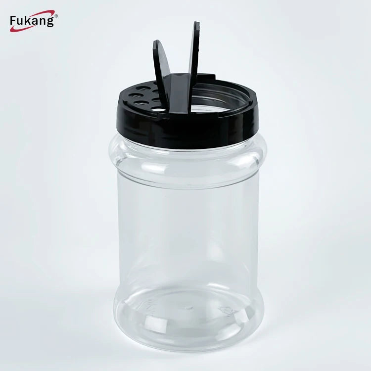 350ml PET Plastic Seasoning Bottle Food Grade Spice Shaker Container 12oz Salt Pepper Packaging