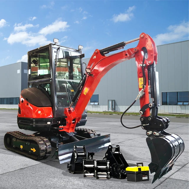 Hot Sell Hydraulic Crawler Mini Excavadora Multifunctional Mini Excavator with Cabin 2.5 Ton Fast Delivery Small Bagger