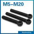 SDPSI Carbon Steel Eye Bolts & Link Bolt M5-M20 DIN/UNI Standards CE Certified Zinc Plated Round Head