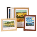 Custom European Posters Albums Wall Hanging Picture Photo Frame Desktop Embossed Printing Wooden Photo Frame