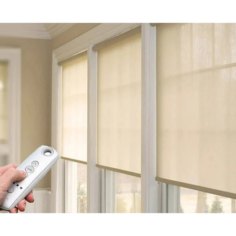 Smart Tuya Wifi Battery Motor Electric Blackout Window Roller Shade Curtain Remote Control Automatic Motorized Roller Blinds