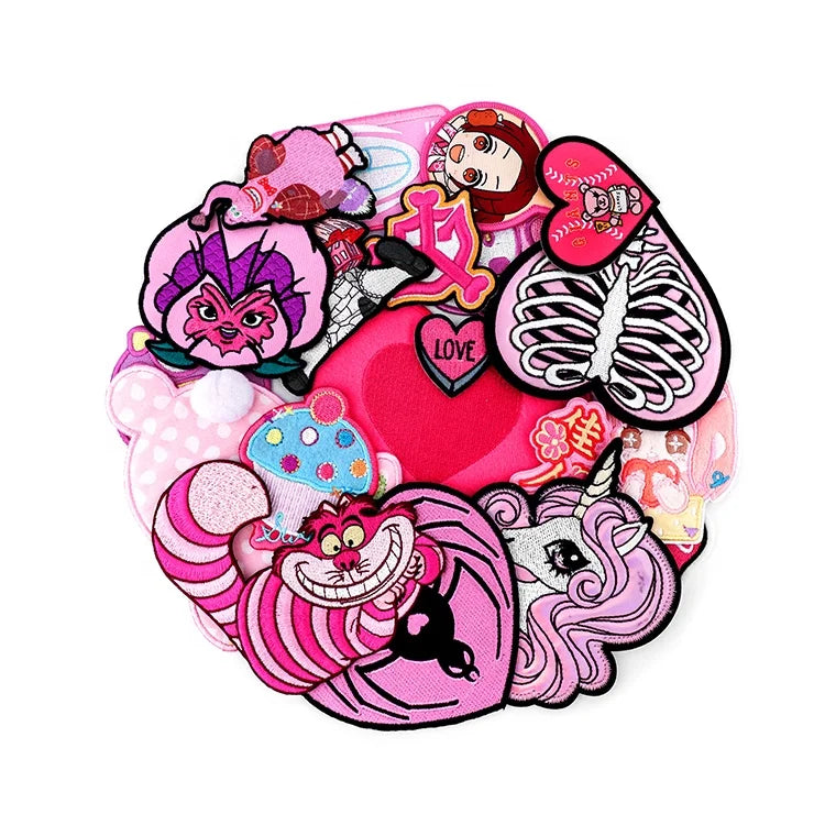 Wholesale Custom Brand Ironing Embroidery Patch Hat Iron Clothing Applique Patch Embroidery