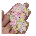 Wholesale Hot Mini Jelly Flower Cherry Flowers Charms Polymer Clay Beads Beautiful for Kids DIY Stickers