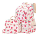 Fashionable Waterproof Polyester Unicorn School Backpack Set Zipper 3-Piece Printed Lunch Box Middle Students Unisex 36-56L