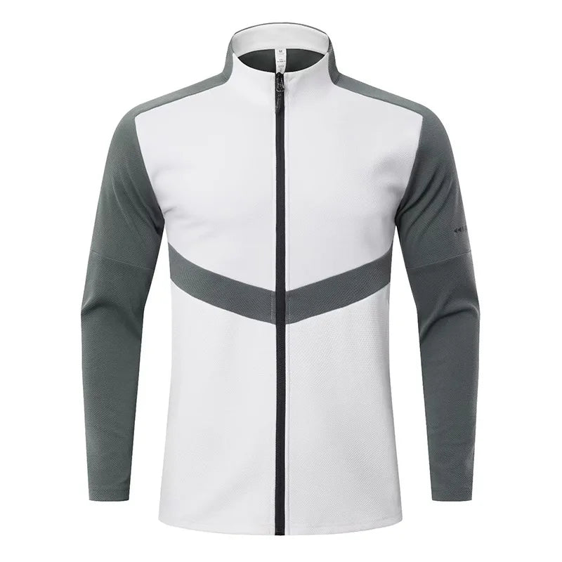 Hot Selling Men's Formal Canvas Long Sleeve Cardigan Quick Dry Fitness Jacket with Blank Design Logo Included