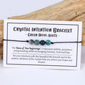 11 Gemstone Healing Crystal Adjustable Braided Rope Bracelets Natural Stone Yoga Agate Wish Card Beads Intention Bracelet