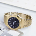 316L Stainless Steel Silver Buckle Clasp Strap Cover Luxury Gshock Ga2100 Mod All Metal Watch Band case