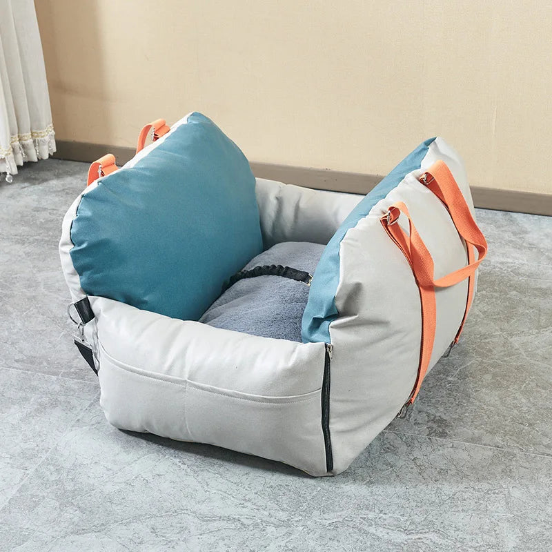 Luxury Solid Fashion Waterproof Dog Car Seat Cover Cushion Custom Portable Booster Seat for Small Dogs