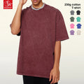 SK 230G Custom 100% Cotton Knitted Tshirt Heavy Acid Washed Vintage Streetwear Short Sleeve Oversize Unisex-Wholesale MegaBDM