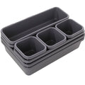 Home Creative PP Square Plastic Storage Box Drawer Divider Small Items Organizer Modern Multi-use Free Combination 8 Pcs Set Bin