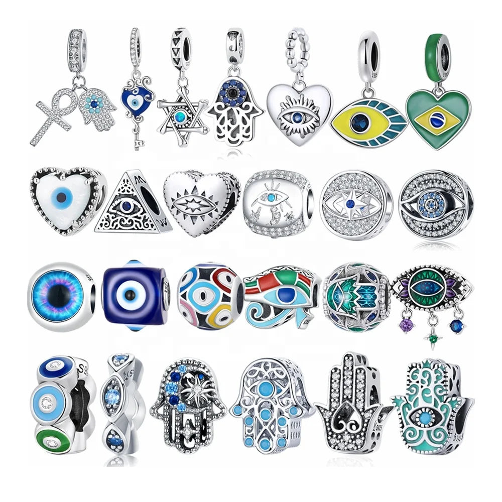 Evi Eye Charms Wholesale Silver 925 Pendant Only Pendants for Bracelets