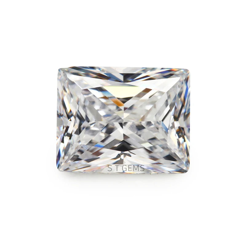 Ready to Ship 200 Pcs Loose Gemstone Cushion Cut Rectangle Shape White Cubic Zirconia
