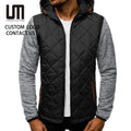 Clearance Sales Men's Custom Printed Hoodie - Autumn Winter Streetwear Long Sleeve Zipper Sweatshirt Perfect for Casual Wear