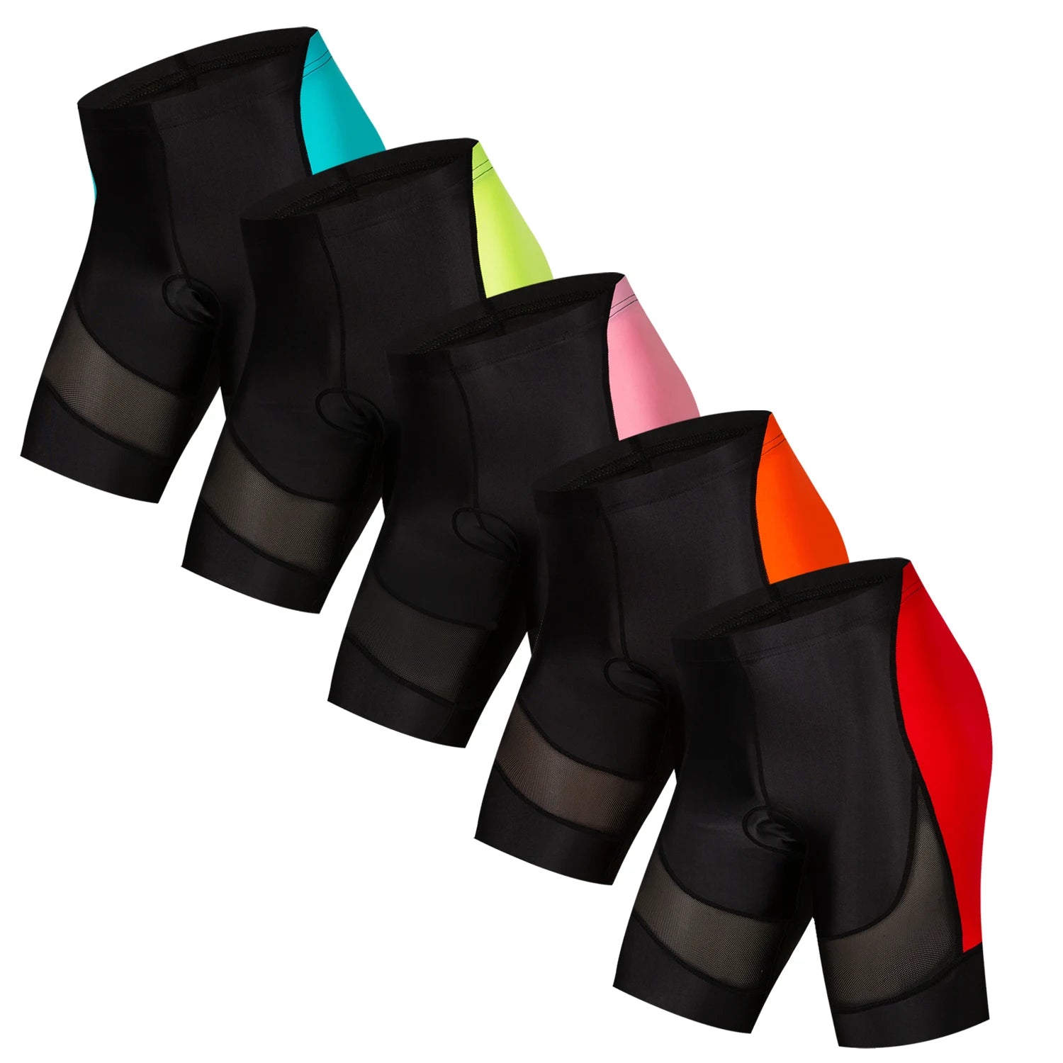 Custom Women Sportswear Polyester MTB Cycling Shorts Padded Gel Shockproof Breathable Quick Dry Riding Biking Underwear